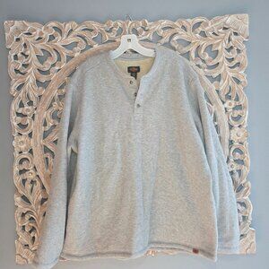 Redmond Clothing Outfitters Grey Henley with fleece lining Size XXL Womens